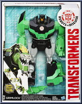 Grimlock from Transformers - Robots in Disguise (2015) - 3-Step Changers manufactured by Hasbro [Front]