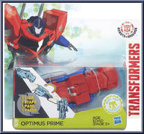 Optimus Prime from Transformers - Robots in Disguise (2015) - 1-Step Changers manufactured by Hasbro [Front]