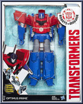 Optimus Prime from Transformers - Robots in Disguise (2015) - 3-Step Changers manufactured by Hasbro [Front]