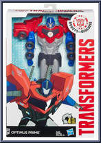 Optimus Prime from Transformers - Robots in Disguise (2015) - Titan Changers manufactured by Hasbro [Front]