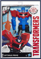 Optimus Prime from Transformers - Robots in Disguise (2015) - Titan Heroes manufactured by Hasbro [Front]