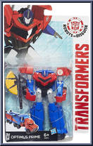 Optimus Prime from Transformers - Robots in Disguise (2015) - Warriors manufactured by Hasbro [Front]