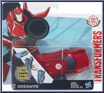 Sideswipe (Patrol Mode) from Transformers - Robots in Disguise (2015) - 1-Step Changers manufactured by Hasbro [Front]