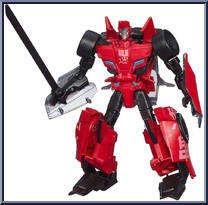Sideswipe from Transformers - Robots in Disguise (2015) - Warriors manufactured by Hasbro [Loose]