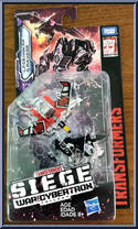 Laserbeak & Ravage from Transformers - Siege War for Cybertron - Basic Series manufactured by Hasbro [Front]