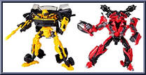 High Octane Bumblebee vs Decepticon Stringer from Transformers - Studio Series - Buzzworthy Bumblebee manufactured by Hasbro [Loose]