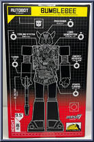 Bumblebee (Clear) from Transformers - Super Cyborgs manufactured by Super7 [Back]