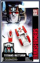 Loudmouth from Transformers - Titans Return - Titanmasters manufactured by Hasbro [Front]
