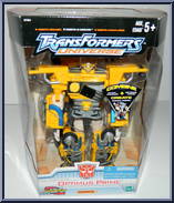 Optimus Prime (Yellow) from Transformers - Universe - Basic Series manufactured by Hasbro [Front]