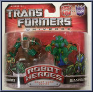 Rhinox / Waspinator (BW Series)  from Transformers - Universe 2008 - Robot Heroes manufactured by Hasbro [Front]