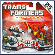 Ricochet / Predaking from Transformers - Universe 2008 - Robot Heroes manufactured by Hasbro [Front]