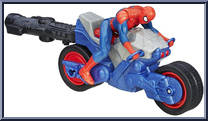 Spider-Man (Spider-Cycle) from Ultimate Spider-Man - Sinister 6 - blast N Go manufactured by Hasbro [Loose]