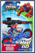 Spider-Man (Spider-Cycle) from Ultimate Spider-Man - Sinister 6 - blast N Go manufactured by Hasbro [Front]