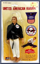 Black Shirt / White Pants from United American Karate - Basic Series manufactured by LarGo [Front]