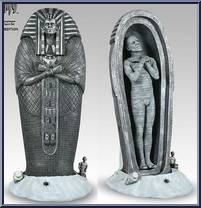 Mummy & Sarcophagus (Boris Karloff) from Universal Studios Monsters - Premium Format Figures - Silver Screen manufactured by Sideshow [Loose]