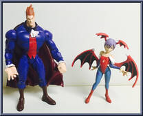 Demitri / Lilith from Video Game Super Stars Presents - Darkstalkers 3 manufactured by Toy Biz [Loose]