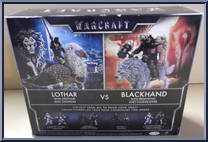 Lothar (with Gryphon) vs Blackhand (with Frostwolf) from Warcraft - Movie - Mini Figures manufactured by Jakks Pacific [Back]