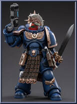 Veteran Sergeant Icastus from Warhammer 40,000 - Ultramarines manufactured by JoyToy [Loose]