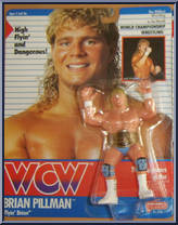 Brian Pillman (Light Blue Suit) from WCW - Series 2 - Released in UK manufactured by Galoob [Front]