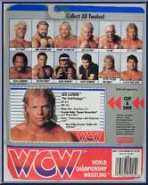 Lex Luger "The Total Package" (Blue Trunks) from WCW - Series 1 - Released in US manufactured by Galoob [Back]