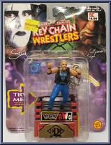 Diamond Dallas Page from WCW - Key Chain Wrestlers - Electronic Talking manufactured by Toy Biz [Front]