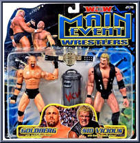 Goldberg & Sid Vicious from WCW - Main Event manufactured by Toy Biz [Front]