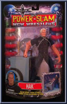 Hak from WCW - Power Slam manufactured by Toy Biz [Front]