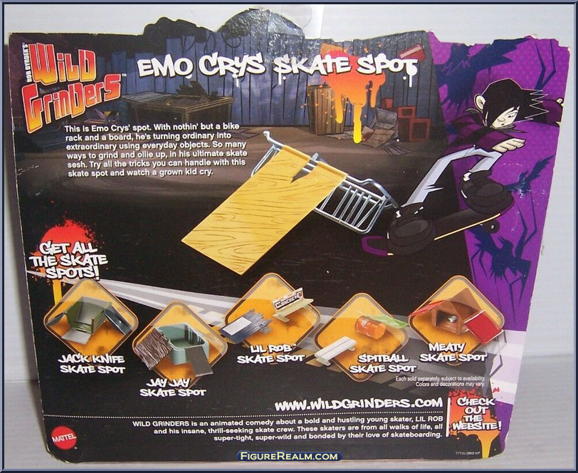 Emo Crys Skate Spot Wild Grinders Skate Spots Mattel Action Figure