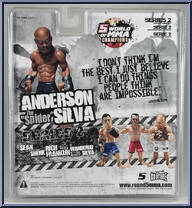 Anderson "The Spider" Silva from World of MMA - Series 2 manufactured by Round 5 [Back]