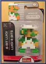 8-Bit Luigi (Super Mario) from World of Nintendo - Series 1-6 manufactured by Jakks Pacific [Front]
