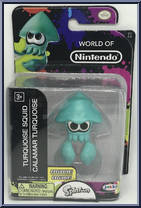 Turquoise Squid (Splatoon) from World of Nintendo - Series 1-3 manufactured by Jakks Pacific [Front]