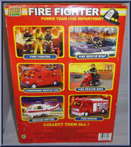 Fire Fighter (Search and Rescue) (African-American) from World Peacekeepers - Fire Fighters manufactured by M&C Toy Centre [Back]