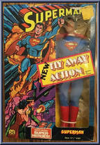 Superman (Fly Away Action) from World's Greatest - 12" Scale manufactured by Mego [Front]