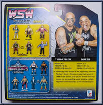 Thrasher (Green) / Mosh (Green) from Wrestle-Something Wrestlers - 2-Packs manufactured by FC Toys [Back]