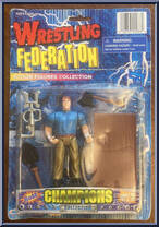 Wrestler (Blue Shirt / Gold Pants) from Wrestling Federation - Basic Series manufactured by Unknown [Front]
