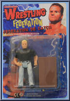 Wrestler (Black Shirt / Gray Pants / Brown Table) Action Figure