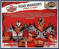 Road Warriors from Wrestling - Unsanctioned Classic Superstars manufactured by RSC Toys [Back]