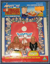 Lex Luger vs Sid from Wrestling - WCW Finger Fighters manufactured by Toymax [Front]