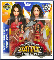 Nikki Bella & Brie Bella from WWE Battle Packs - Series 26 manufactured by Mattel [Front]
