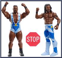 Big E & Kofi Kingston from WWE Battle Packs - Series 36 manufactured by Mattel [Loose]