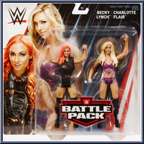 Becky Lynch / Charlotte Flair from WWE Battle Packs - Series 55 manufactured by Mattel [Front]