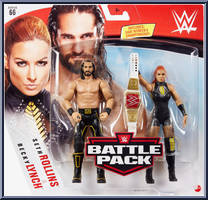 Becky Lynch / Seth Rollins from WWE Battle Packs - Series 66 manufactured by Mattel [Front]