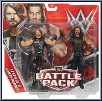 AJ Styles & Roman Reigns from WWE Battle Packs - Series 45 manufactured by Mattel [Front]