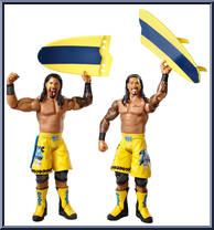 Jimmy Uso & Jey Uso from WWE Battle Packs - Series 28 manufactured by Mattel [Loose]
