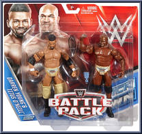 Darren Young & Titus O'Neil from WWE Battle Packs - Series 21 manufactured by Mattel [Front]