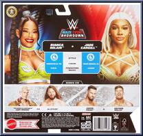 Bianca Belair & Jade Cargill from WWE Championship Showdown - Series 22 manufactured by Mattel [Back]