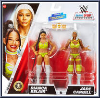 Bianca Belair & Jade Cargill from WWE Championship Showdown - Series 22 manufactured by Mattel [Front]