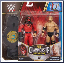 Kane vs "Stone Cold" Steve Austin from WWE Championship Showdown - Series  7 manufactured by Mattel [Front]