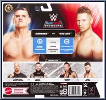 Miz vs Gunther from WWE Championship Showdown - Series 20 manufactured by Mattel [Back]