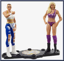 Rhea Ripley vs Charlotte Flair from WWE Championship Showdown - Series  7 manufactured by Mattel [Loose]